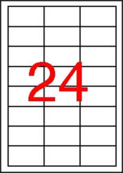 APLI Etikett, 64, 6x33, 8 mm, poliészter, időjárásálló, fehér, APLI, 2400 etikett/csomag