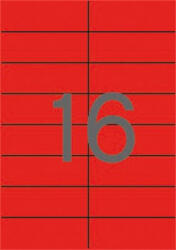 APLI Etikett, 105x37 mm, színes, APLI, piros, 320 etikett/csomag