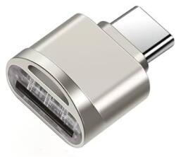 Silverline Type-C Micro SD Kártyaolvasó Adapter Ezüst