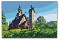  Festés számok szerint - Szilézia - Lengyelország Méret: 40x60cm, Keretezés: Műanyagtáblával