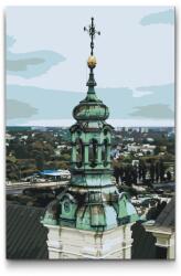  Festés számok szerint - Lublin katedrális - Lengyelország Méret: 40x60cm, Keretezés: Keret nélkül (csak a vászon)