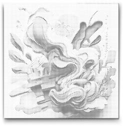  PontPöttyöző - Absztrakt akvarell 2 Méret: 50x50cm, Keretezés: Műanyagtáblával, Szín: Piros