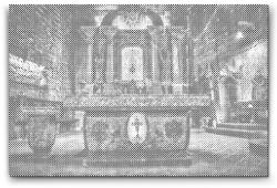  PontPöttyöző - Wieliczka sóbarlang - Lengyelország Méret: 40x60cm, Keretezés: Keret nélkül (csak a vászon), Szín: Fekete