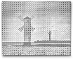  PontPöttyöző - Świnoujście világítótorony - Lengyelország Méret: 30x40cm, Keretezés: Keret nélkül (csak a vászon), Szín: Fekete