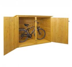 Wohnen Kerékpár garázs szerszámos kisház, zárható kerékpár tároló fenyőfából