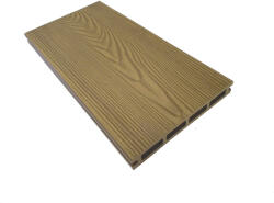 Woodlook WPC padlólap 2, 2 méteres szál 150x20x2200 mm Fahatású kétoldalas világosbarna Teak burkolat Woodlook Premium csúszásmentes felület