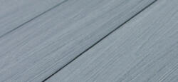Woodlook WPC padlólap Woodlook Exclusive típus, Szürke szín 4 méteres szál 145x21x4000 mm igazi fahatású kétoldalas burkolat, matt, csúszásmentes felület. Méterenkénti ár!