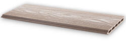 WoodL Nútféderes WPC kerítésléc Woodlook Emboss N+F kerítéselem 180 cm hosszú Mahagóni kerítés deszka