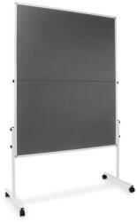 Floor Filctábla workshop tábla mobil térelválasztó pintábla összecsukható szürke színben