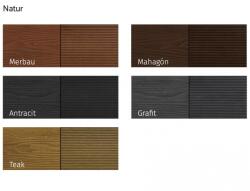 Woodlook WPC minta Woodlook Natúr 5 színben Merbau Mahagóni, Grafit, Teak, Antracit 30 centis betétdíjas mintadarab