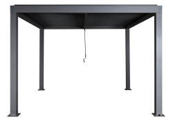 Wohnen Pergola 300x300x220 cm kerti pavilon 10 cm alumínium keret viharálló antracit
