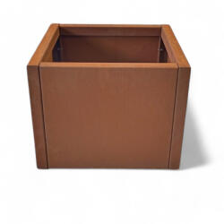  Virágtartó láda M CORTEN acélból 42x40x39 cm-es