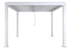 Wohnen Pergola 300x300x220 cm kerti pavilon 11 cm alumínium keret viharálló fehér
