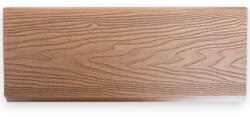 WoodL Nútféderes WPC kerítésléc Woodlook Emboss N+F kerítéselem 580 cm hosszú Merbau kerítés deszka