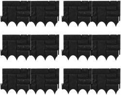 Relax Kerti dekor kerítés 22x26 cm műanyag kőhatású kerítéspanel fekete virágyágyás szegély leszúrható ágyásszegély