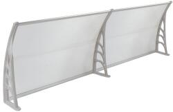 CELLOX Előtető CELLOX polikarbonát 240x100 szürke keret áttetsző védőtető. Szállítás könnyített csomagolás