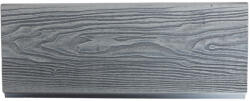 WoodL Nútféderes WPC kerítésléc Woodlook Emboss N+F kerítéselem 290 cm hosszú Grafit szürke kerítés deszka