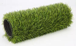  Sűrű szövésű műfű 40 mm szálakkal 4x25 méteres tekercs 4 zöld árnyalat ragyogó szín zsenge hatású egyszerű lerakás és telepítés kiváló minőségű termék