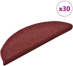 vidaXL Изтривалки за стълби, 30 бр. , 56x17x3 см, бордо, полукръгли (3365747)