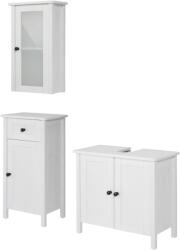  Set mobilier baie 3 piese Sylt alb (63940311)