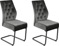 Reality Set 2 scaune Manacor gri 44/59/97 cm (70744224)