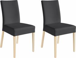  Set 2 scaune Umag negre 46, 5/59, 5/94 cm (53068782)