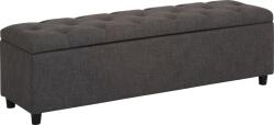  Bancuta cu spatiu de depozitare Goronna gri 140/40/41, 5 cm (95611956)