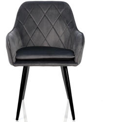  Scaun Hero catifea gri inchis (SC717DARKGRAY_21N)