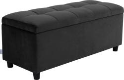  Bancuta cu spatiu de depozitare Mia neagra 100/40/42, 5 cm (1126921819)