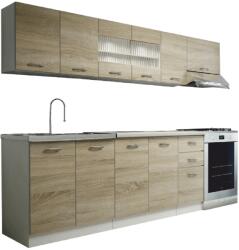  Bucatarie Promo stejar sonoma/alba 260/200 cm (0000076532)