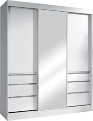  Dulap cu uşi glisante Romualda alb 180/65/216 cm (0000263128) Garderoba