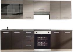 Bucatarie Klanton gri deschis/stejar inchis 240/200 cm (0000195249)