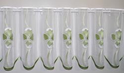  Perdea brodata Plauen alba cu flori 95/50 cm (58627839 06)