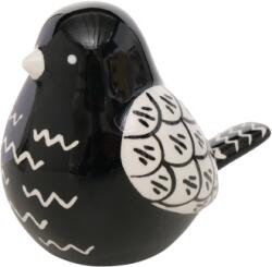  Deco pasare neagra Lummy 10/7/9 cm (2031739B)