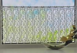  Perdea brodata Paulen Roma alba 115/47 cm (76133330b)