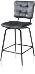  Scaun de bar Manou catifea gri (36688-ANT)