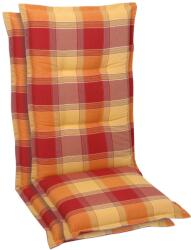  Set 2 perne GO-DE portocalii pentru scaun 120x50 cm (95888845)