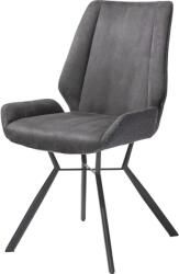  Scaun Ivy microfibra gri (36992-ANT)