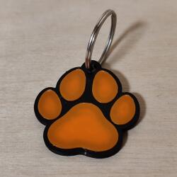 3D Kincsek Tappancs kulcstartó - narancs