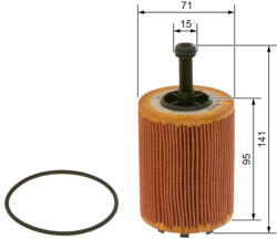 Bosch Filtru ulei 1457429192 Bosch (35158)