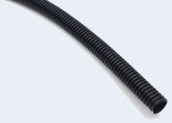  Zsírzócső védő műanyag cső, PA6 hullámos cső, fekete 10x12, 9 S1, 5, 50M