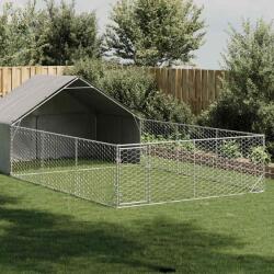 vidaXL Открита кучешка колиба с бягаща пътека 7x3x1, 9 m (3329244)