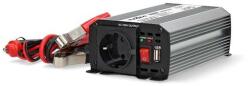 Nedis PIM30012FGY 12V DC - 230V AC inverter, 300W, csatlakozás: szivargyújtós, akku csipesz (PIM30012FGY) - wincity