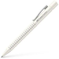 Faber-Castell Grip 2010-M golyóstoll 0,5 mm, nyomógombos, fehér tolltest, kék (TFC243908)