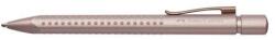 Faber-Castell Grip 2010-M golyóstoll 0,5 mm, nyomógombos, rózsaszín tolltest, kék (TFC243907)