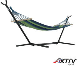 TEMPO KONDELA Függőágy állvány nélkül Evana kék-zöld (277648) - aktivsport