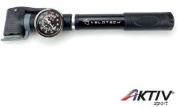 Velotech Kerékpárpumpa Velotech mini nyomásmérős (49140) - aktivsport