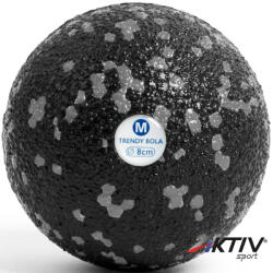 Trendy Sport Masszázs labda Trendy Bola fekete-szürke 8 cm (9116MGR)