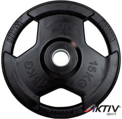 AktivSport Gumírozott súlyzótárcsa 15 kg 51 mm Súlytárcsa