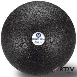 Trendy Sport Masszázs labda Trendy Bola fekete 8 cm (9116M)